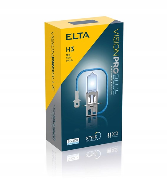 ŻARÓWKI ELTA VISION PRO H3 12V 55W BLUE