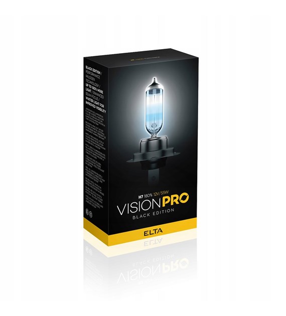 ŻARÓWKI ELTA VISION PRO BLACK H7 12V 55W +180%