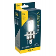 Żarówki H4 ELTA VisionPRO +100% | P43t 12V 60/55W | Komplet 2 sztuki