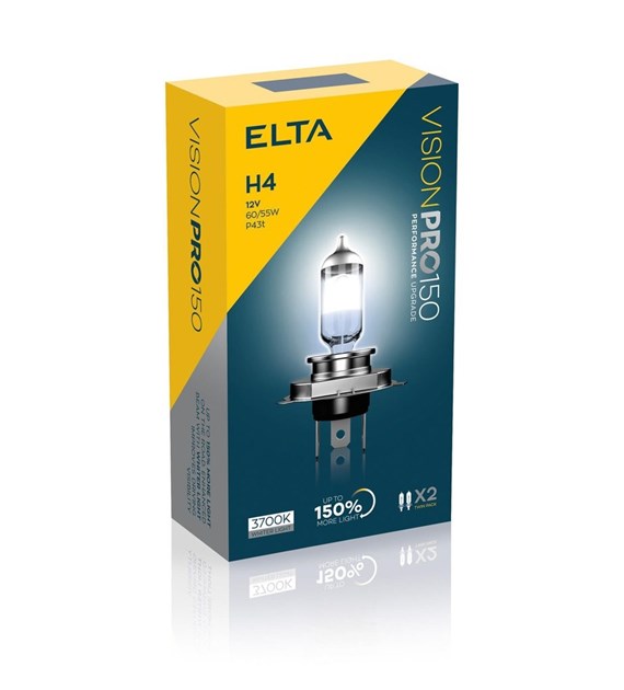 H4 12V 60/55W P43t VISION PRO +150% (BOX-02)