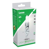Żarówki H1 LUCAS LIGHT BOOSTER +100% |P14,5s 12V 55W | Komplet 2 sztuki