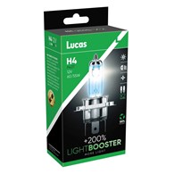 ŻARÓWKI LUCAS LIGHT BOOSTER +200% H4 12V 60/55W