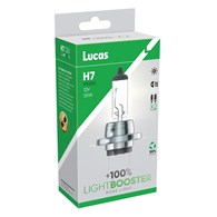Żarówki H7 LUCAS LIGHT BOOSTER +100% |PX26d 12V 55W | Komplet 2 sztuki